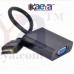 OkaeYa Hdmi To Vga Converter Adapter Cable - The Simplest Converter (Black)